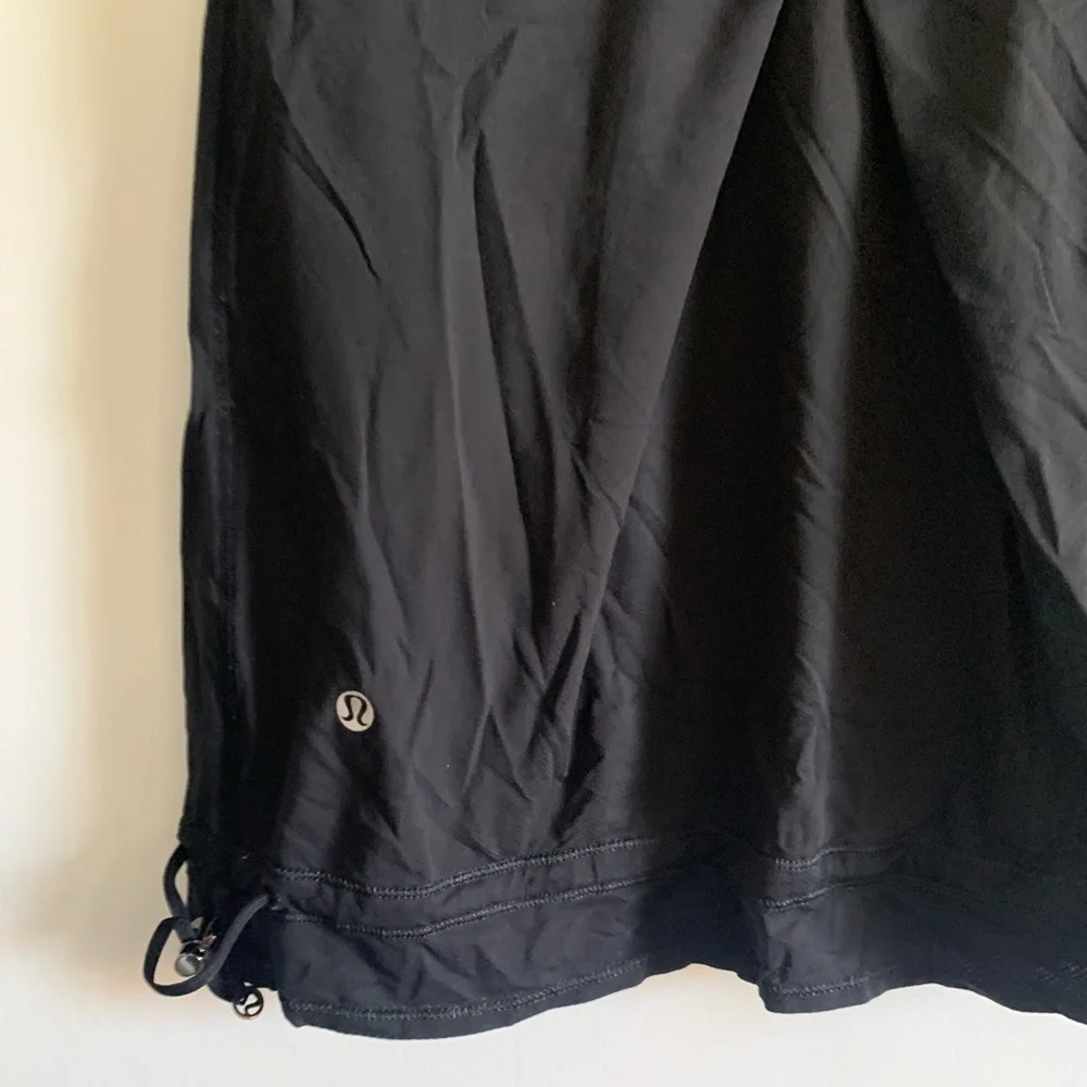 Lululemon Athletica Run: Ta Ta Topper Black/Pretty Palm Angel Wing Tank size 6 - Picture 14 of 15